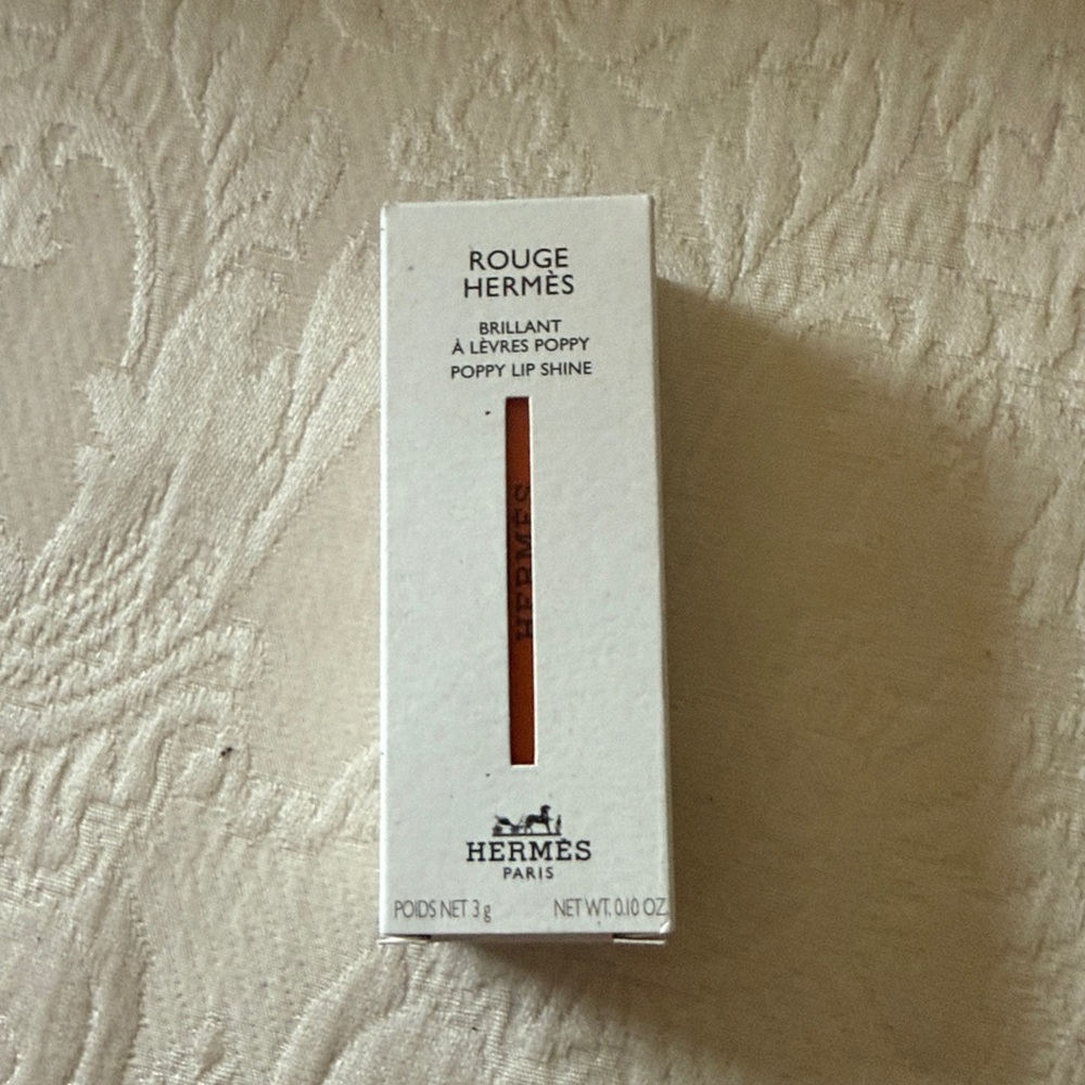 Rouge Hermes poppy lip shine